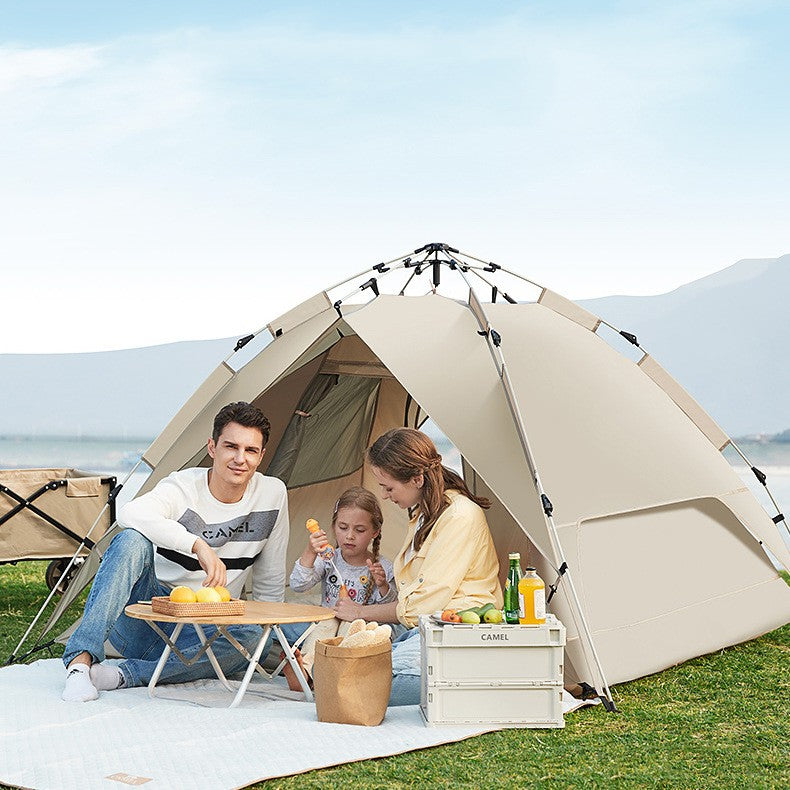 Outdoor Fully Automatic Pop Open Camping Sunscreen Rain Easy Storage Folding Tent - Blue Force Sports