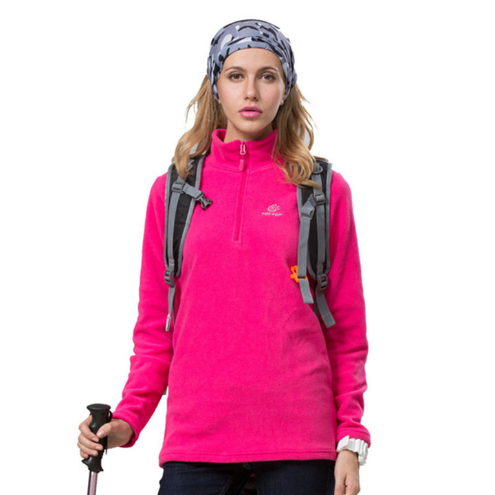 Autumn And Winter Warm Jacket Women's New Style Outdoor Women's Fleece Jacket - Blue Force Sports