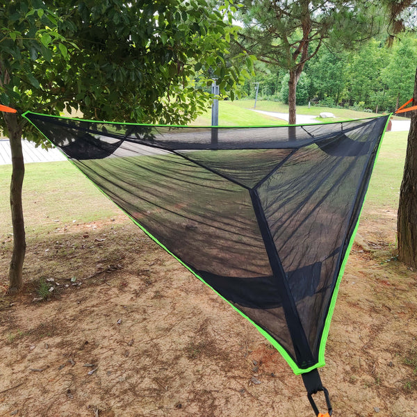 Folding Portable Mesh Hammock - Blue Force Sports