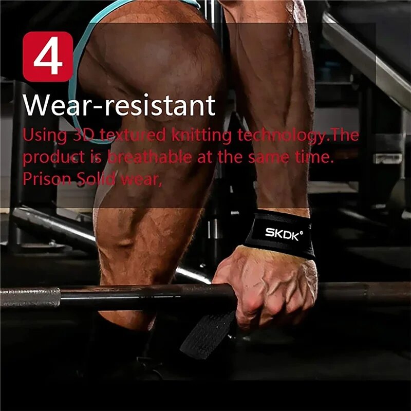 Verstellbare, rutschfeste Gewichtheber-Handgelenkbänder für Fitnessstudio und Fitness