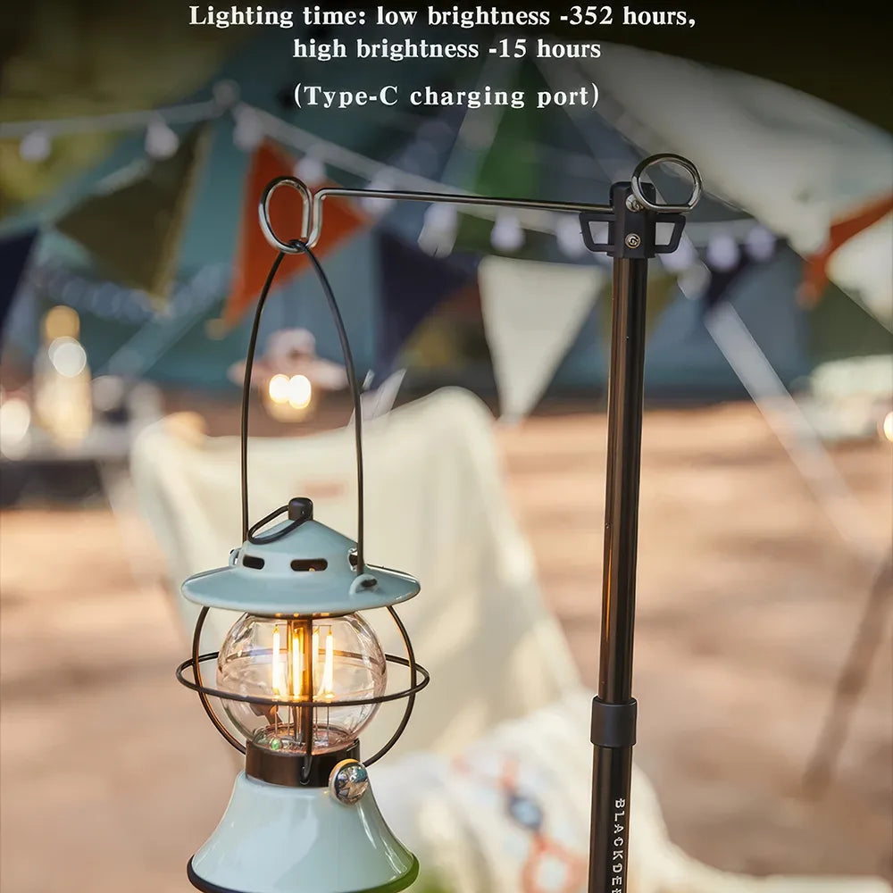 Linterna de camping retro LED recargable 