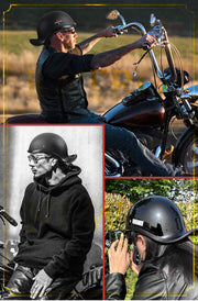 Motorcycle Men And Women Retro Half Cover Helmet - Blue Force Sports