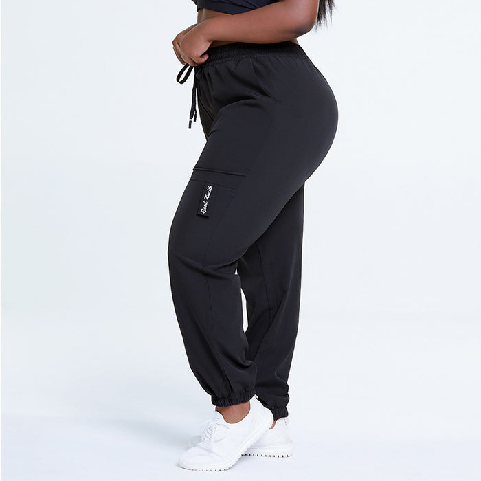 Women's Plus Size Sweatpants Loose Harem Pants - Blue Force Sports