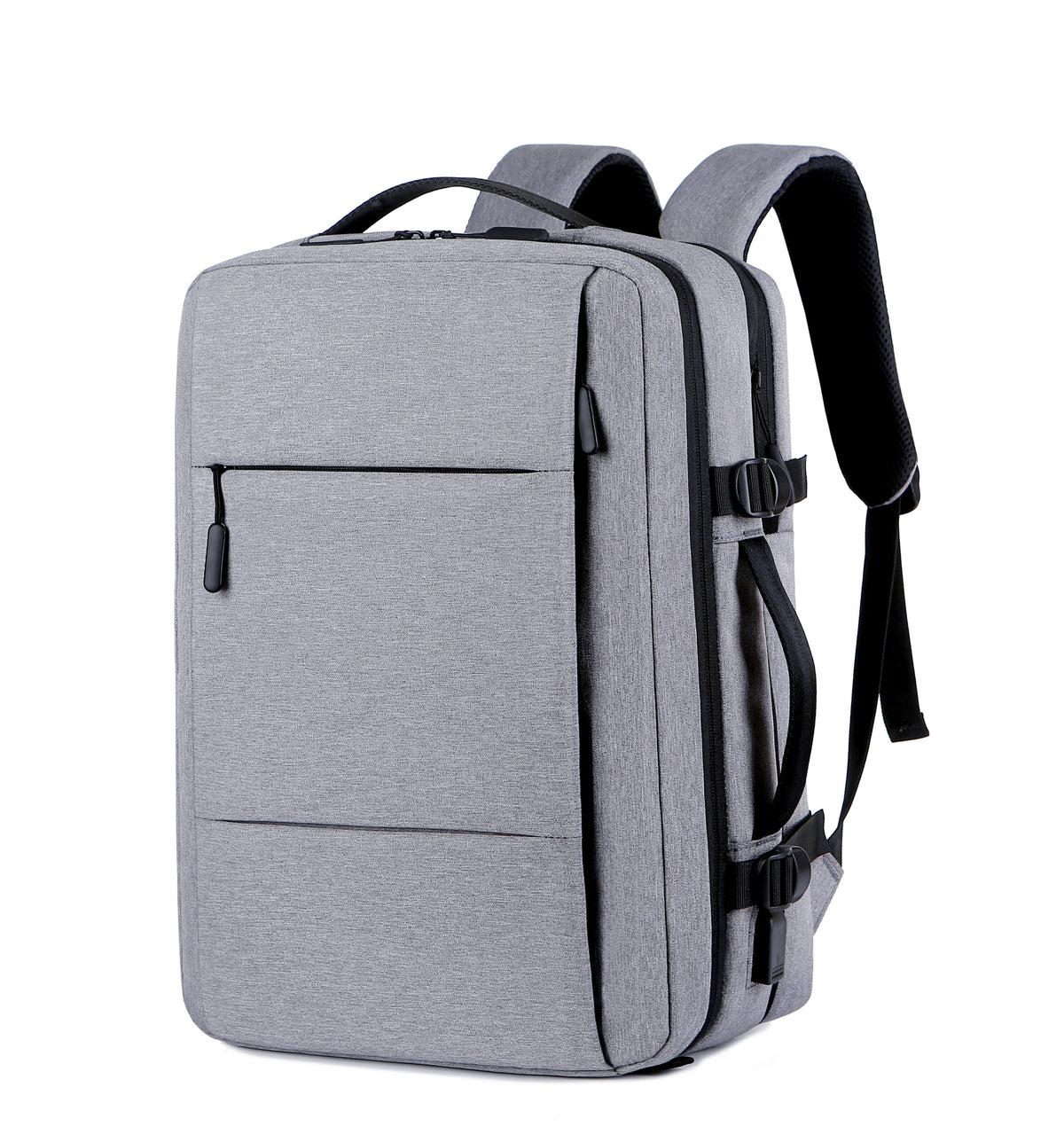 Klassischer erweiterbarer Reiserucksack mit USB-Ladeanschluss