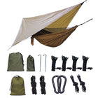 Portable Camping Hammock With Mosquito Net And Awning - Blue Force Sports