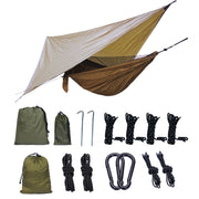 Portable Camping Hammock With Mosquito Net And Awning - Blue Force Sports