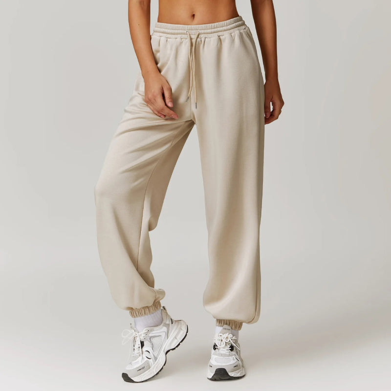 Jogginghose mit hoher Taille und lockerer Passform