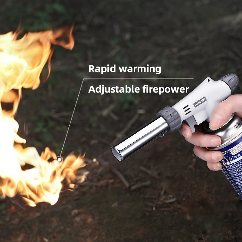Antorcha de gas para barbacoa y soldadura con boquilla de llama ajustable