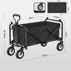 Camping Cart Foldable Outdoor Hand Push Picnic Pull Rod - Blue Force Sports