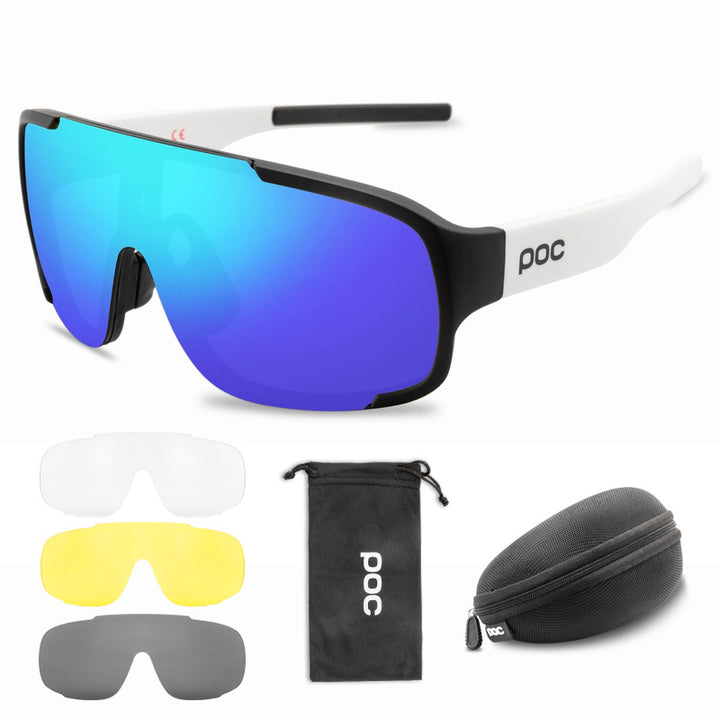 Fully Coated Bicycle Goggles Can Be Equipped With Close - Blue Force Sports