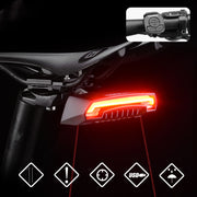 Smart Remote Control Bicycle Riding Laser LED Tail Light Accessories - Blue Force Sports