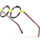 Color Blocking Plate Eyeglass Frame - Blue Force Sports