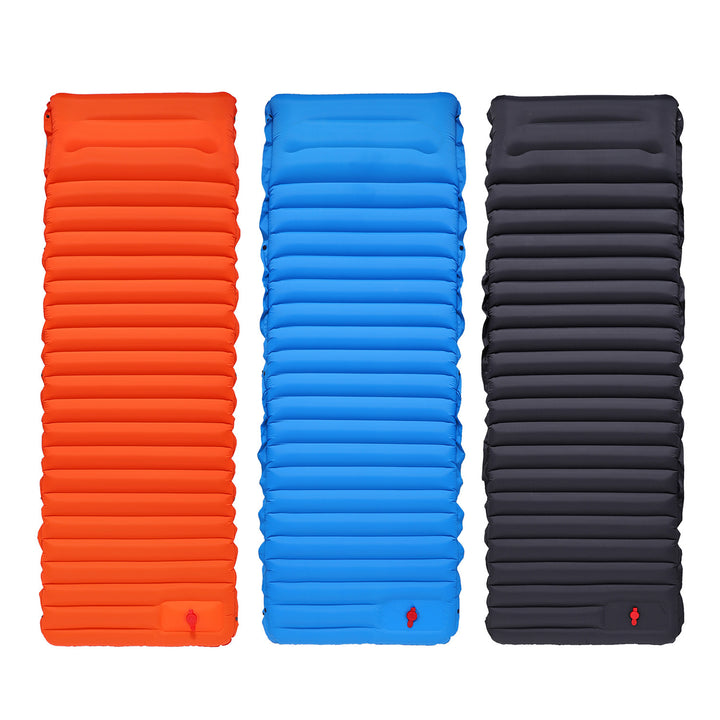 Camping Foot Type Automatic Portable Inflatable Bed Beach Mat Picnic Mat - Blue Force Sports