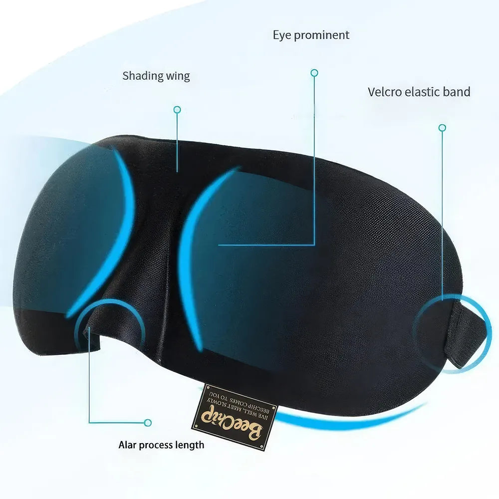 Máscara para dormir contorneada en 3D