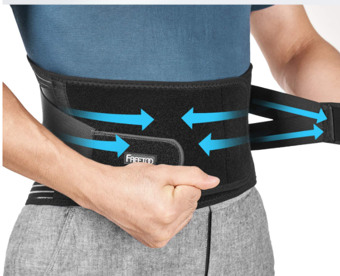 Breathable Abdomen Support Belt Compression Waist Fixed Training Belt - Blue Force Sports