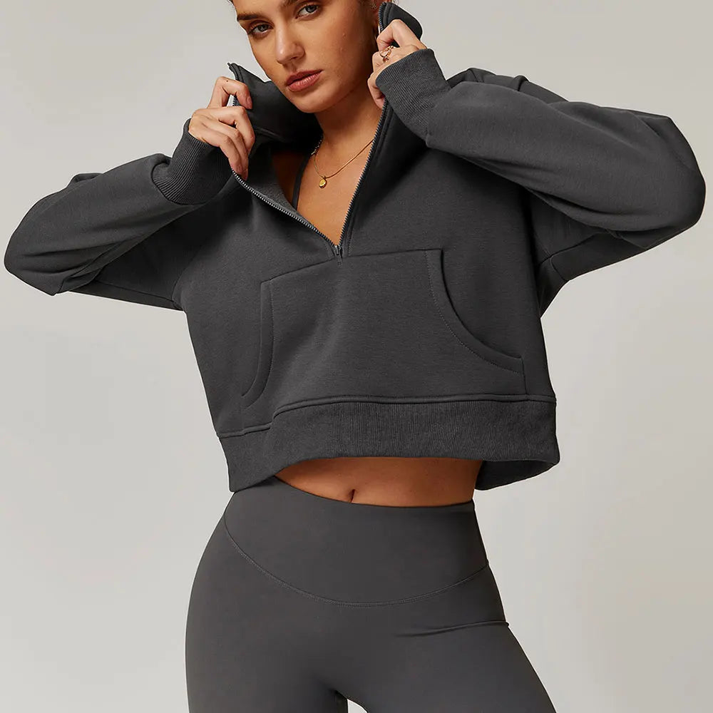 Damen Winter Fleece Hoodie