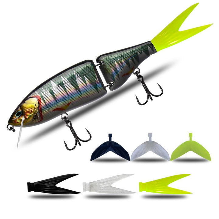 Luya Floating Multi-section Swimming Bait Raw Bait Hard Bait Bass Dog Bait - Blue Force Sports