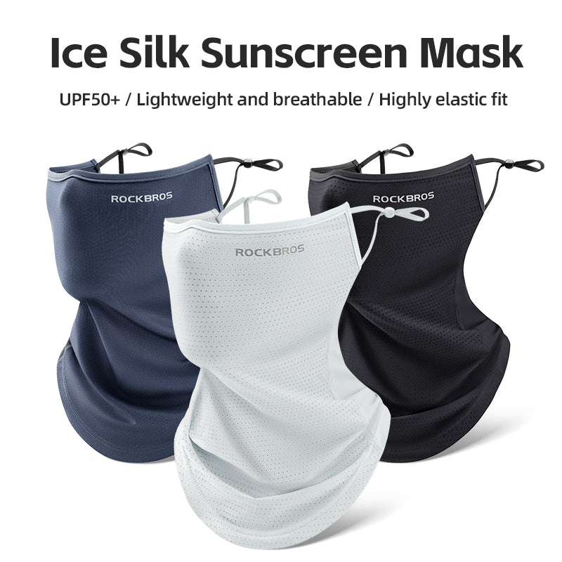 Sommer-UV-Maske aus Eisseide – Atmungsaktives Bandana zum Schutz von Gesicht und Hals