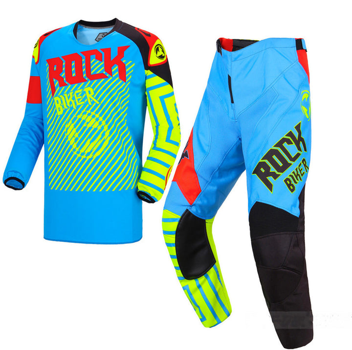 Cross-country Motorcycle Riding Suit, Bicycle Riding Speed Reduction Suit - Blue Force Sports