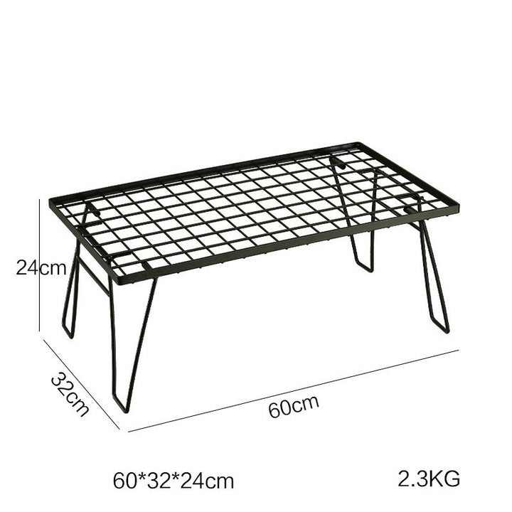 Outdoor Portable Splicing Camping Picnic Barbecue Iron Folding Table - Blue Force Sports