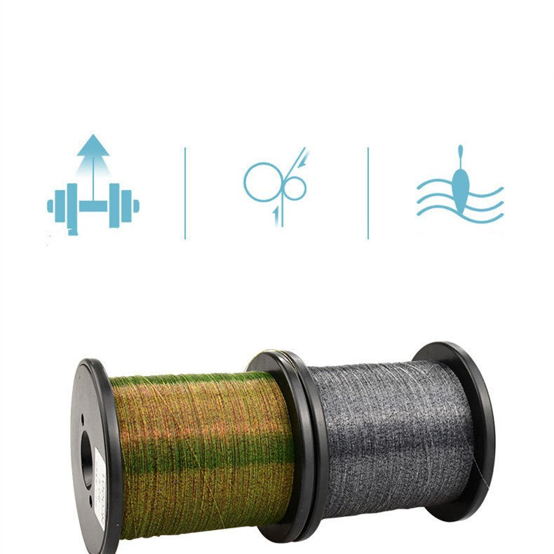 Color Changing Spot Line 1000m Invisible Fishing Line Camouflage Nylon Line - Blue Force Sports