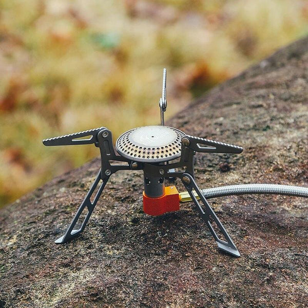 Ultralight Titanium Gas Stove for Outdoor Camping and Hiking