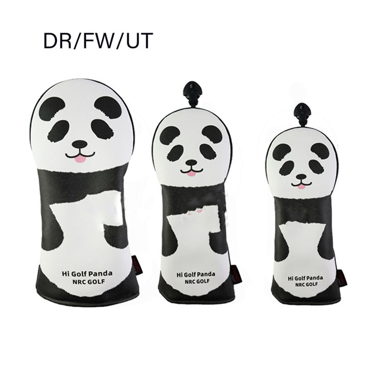 Golf Wood Cover Panda Cartoon Protective Cover - Blue Force Sports