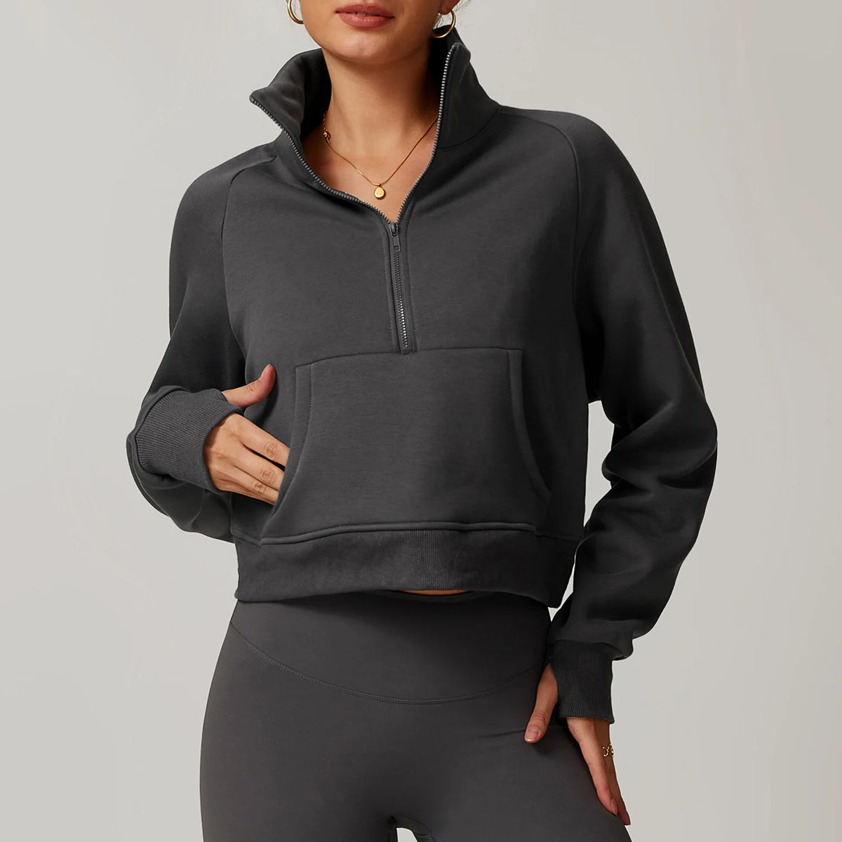 Damen Winter Fleece Hoodie