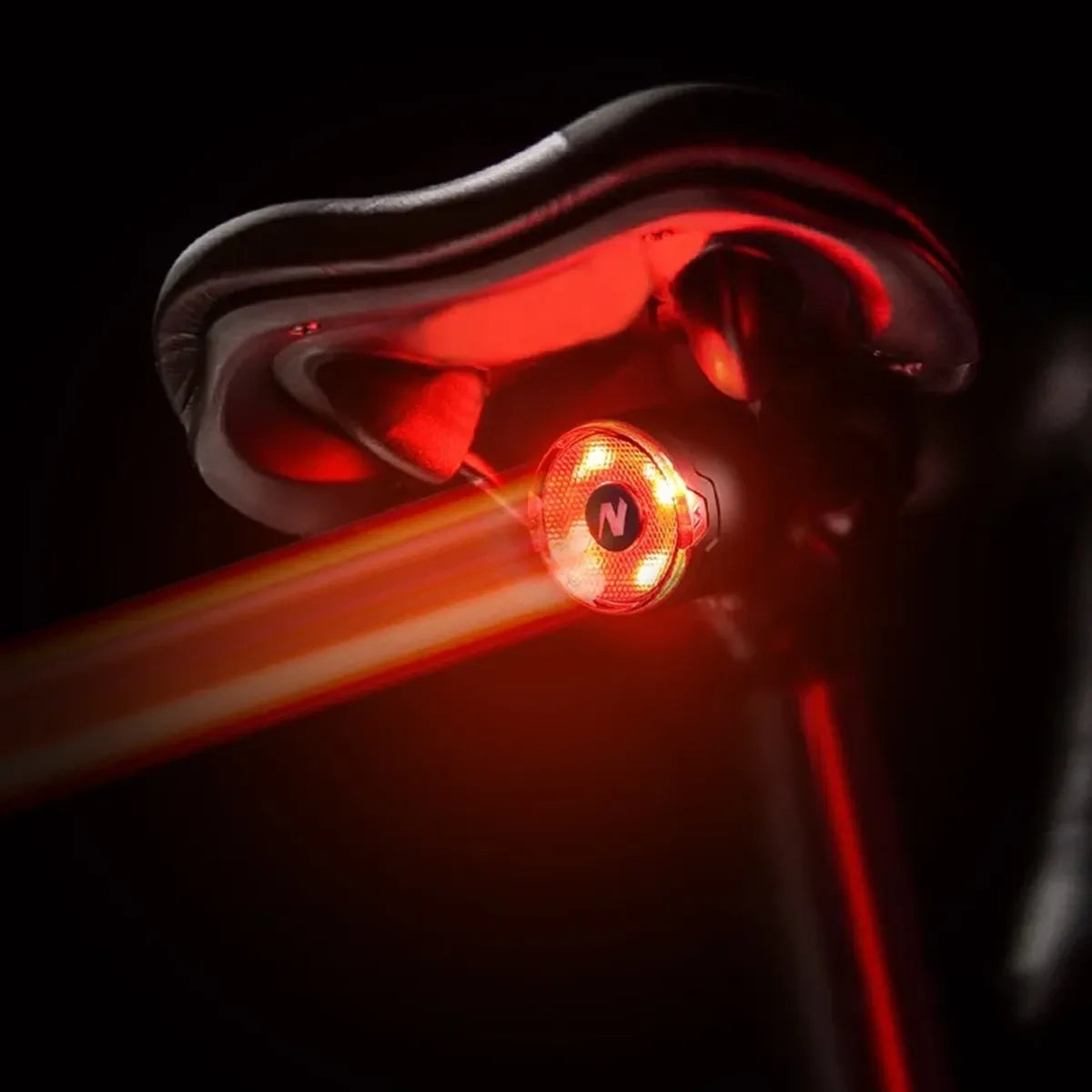 Luz trasera de bicicleta con detección de freno automático inteligente