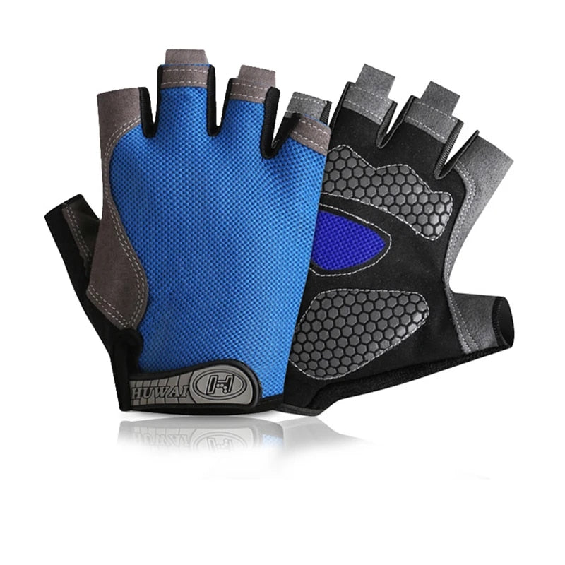Atmungsaktive Halbfinger-Fahrradhandschuhe für Unisex