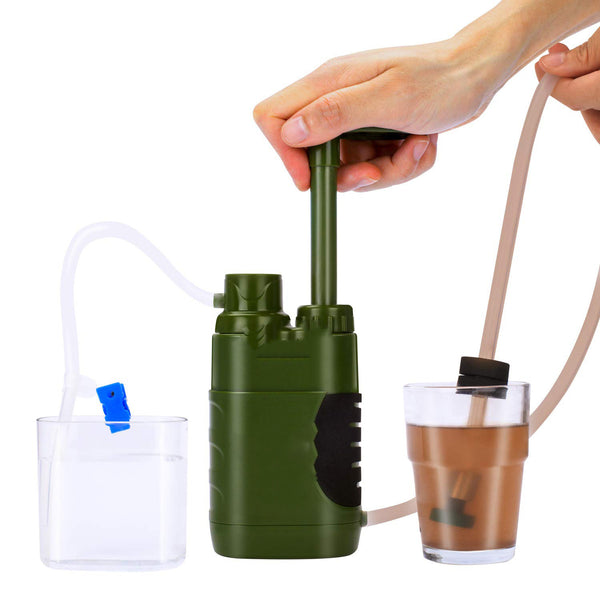 Outdoor Personal Water Purifier, Camping Portable Filter Survival Drinking Fountain, Outdoor Water Purifier - Blue Force Sports