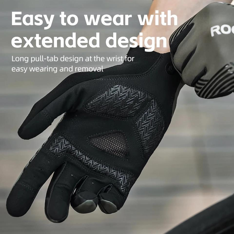 Atmungsaktive Fahrradhandschuhe mit Vollfinger-Design, Unisex