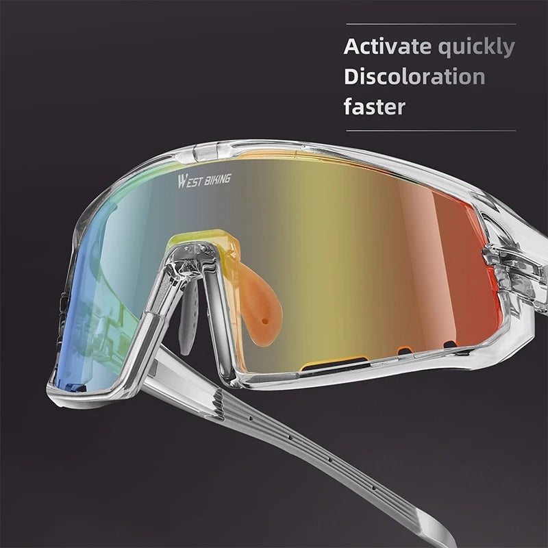 Photochrome Fahrradsonnenbrille