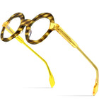 Large Face Shows Thin Round Eye Frame - Blue Force Sports
