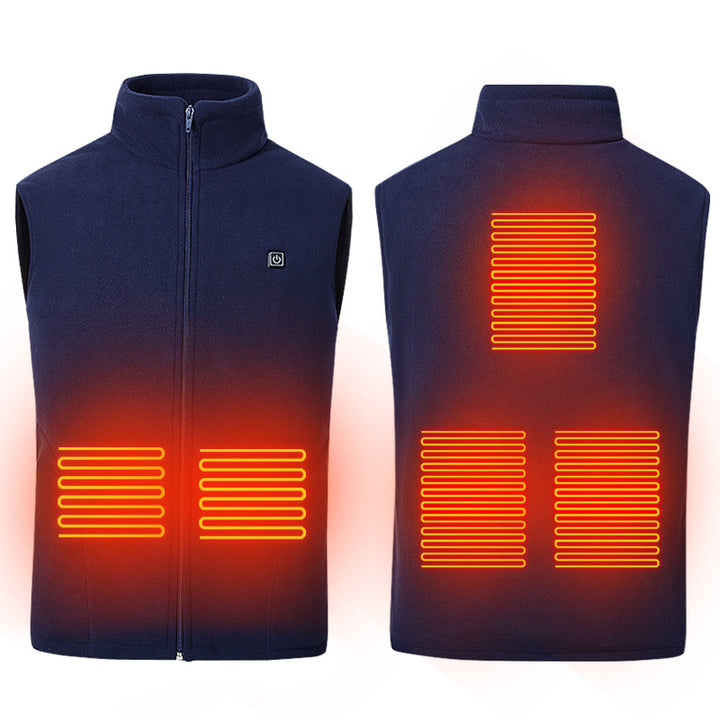 Men's And Women's Vest USB Heating Charging Suit Jacket - Blue Force Sports