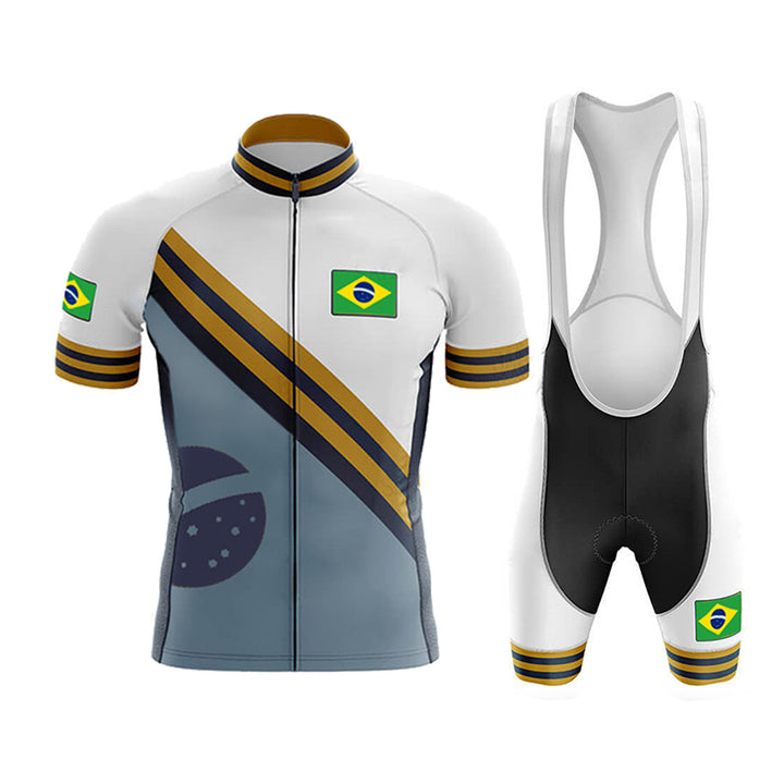 Summer Brazil Team Cycling Jersey Men's Tracksuit - Blue Force Sports