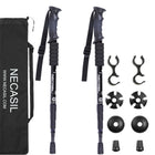 Newcastle Four-section Trekking Straight Trekking Poles - Blue Force Sports