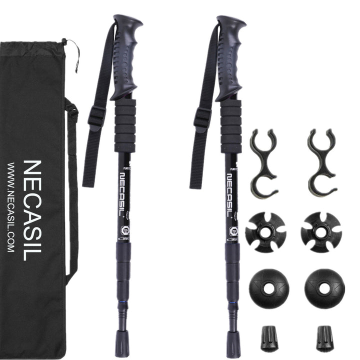 Newcastle Four-section Trekking Straight Trekking Poles - Blue Force Sports