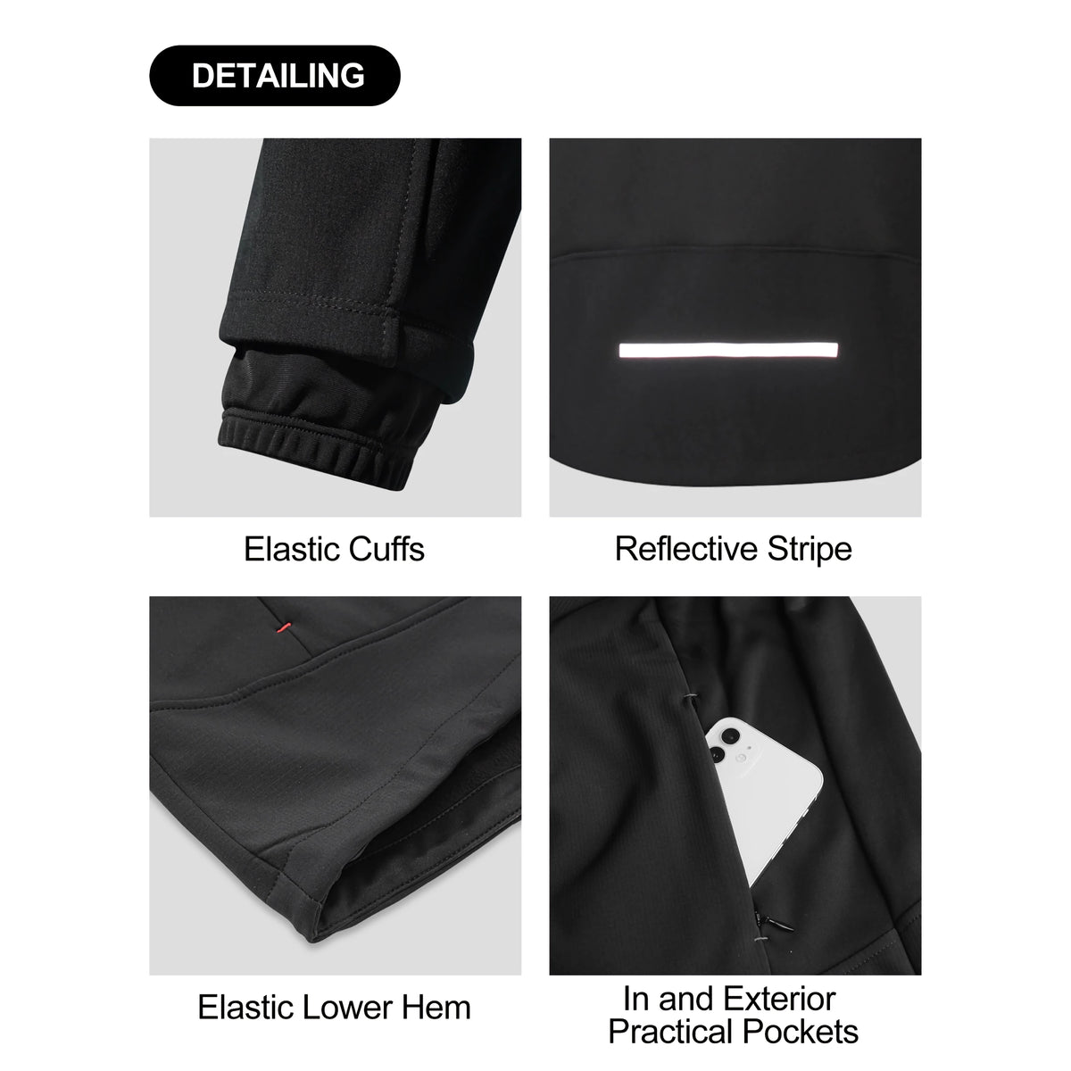 Windjacke für Herren – Thermo-Windjacke mit Kapuze