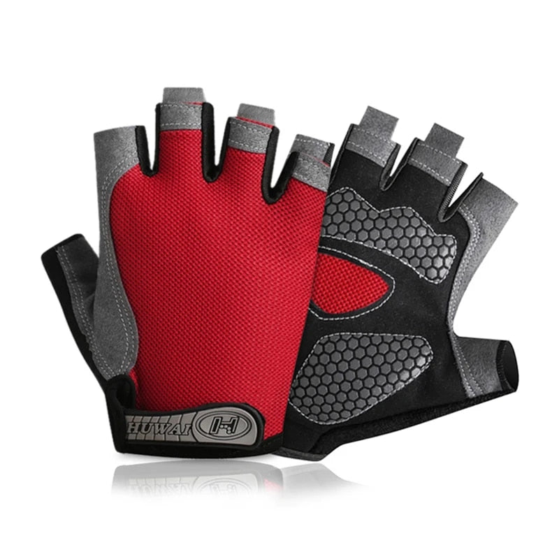 Atmungsaktive Halbfinger-Fahrradhandschuhe für Unisex