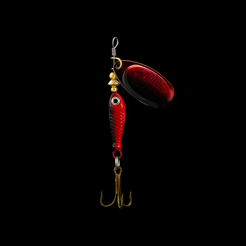 Señuelo de pesca giratorio de metal