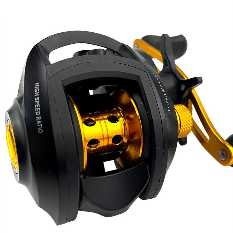 Carrete de baitcasting con freno máximo de 8 kg