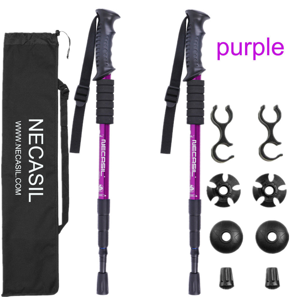 Newcastle Four-section Trekking Straight Trekking Poles - Blue Force Sports