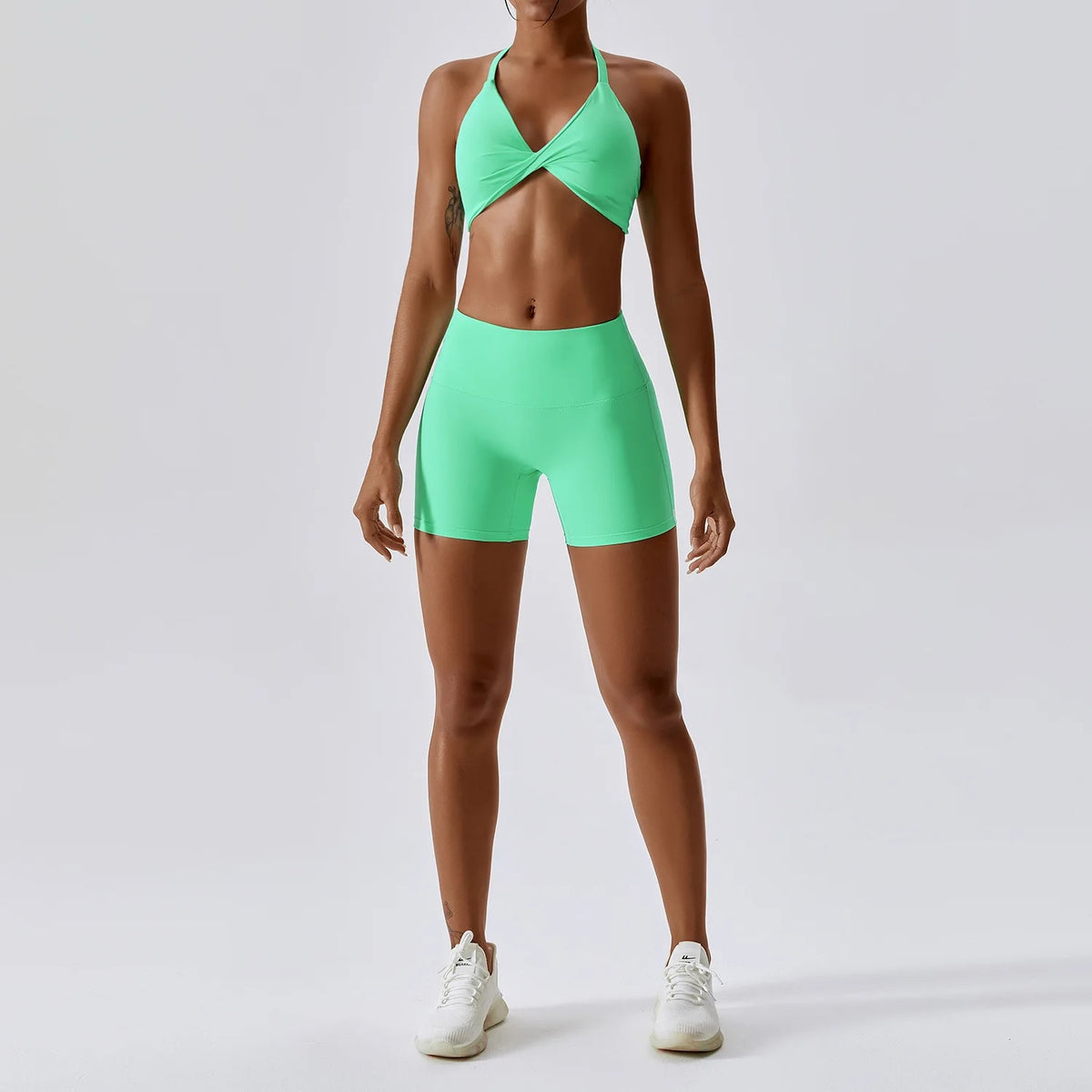Conjunto de yoga sin costuras para mujer