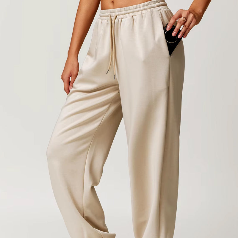 Jogginghose mit hoher Taille und lockerer Passform