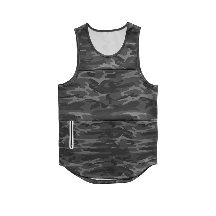 Mens Sports Vest Summer Quick Drying - Blue Force Sports