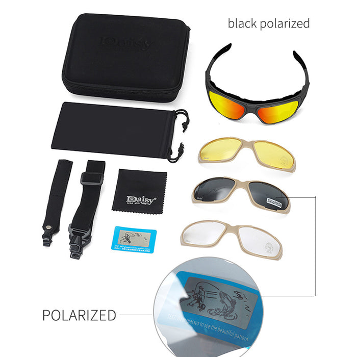 Off-road Motorcycle Goggles Anti-wind And Sand-proof Shooting Tactics Anti-ultraviolet Goggles - Blue Force Sports