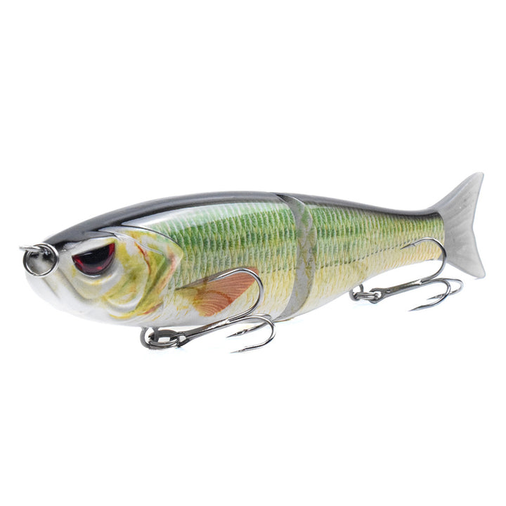 S-style Swimming Soft Tail Two-section Lure - Blue Force Sports