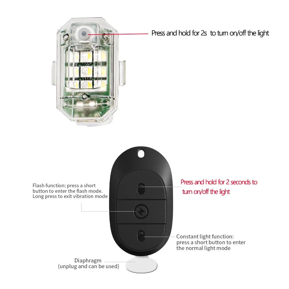 Kabelloses LED-Blitzlicht mit Fernbedienung
