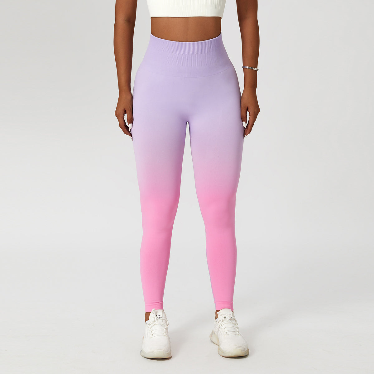 Gradient Fitness High Waist Sportswear Tight Outdoor Pants - Blue Force Sports